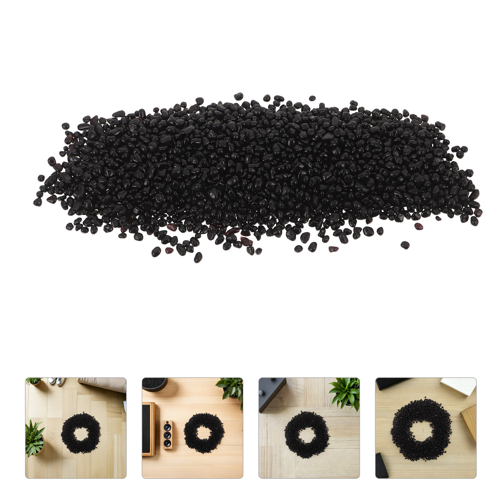 Planted Aquarium With Gravel - Black Gravel Aquarium Decoration Small Smooth