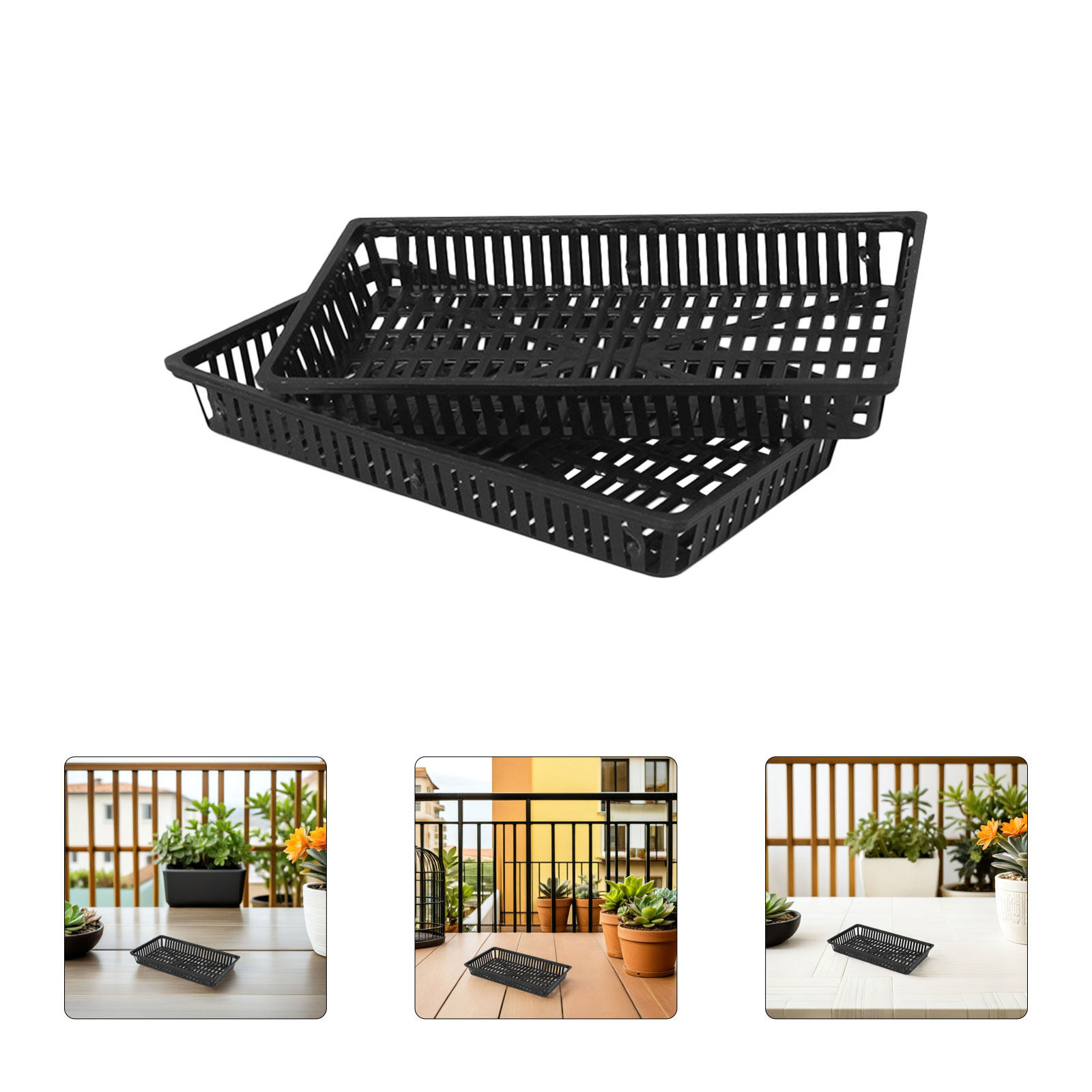 Aquarium Planted Tank Soil - 10Pcs Plastic Water Grass Planting Baskets