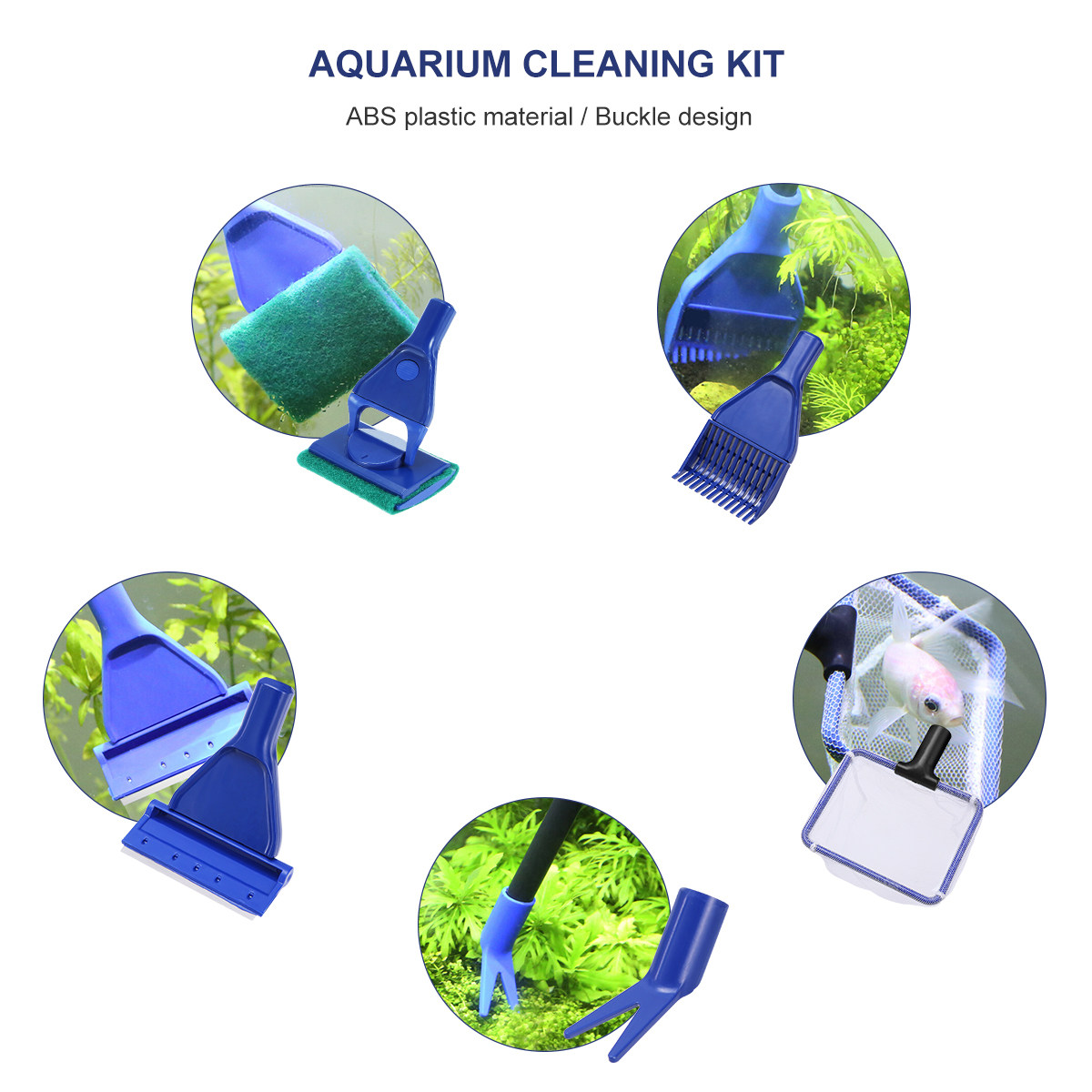 5 in 1 Fish Tank Cleaning Kit  - Planted Aquarium With Gravel recension och pris