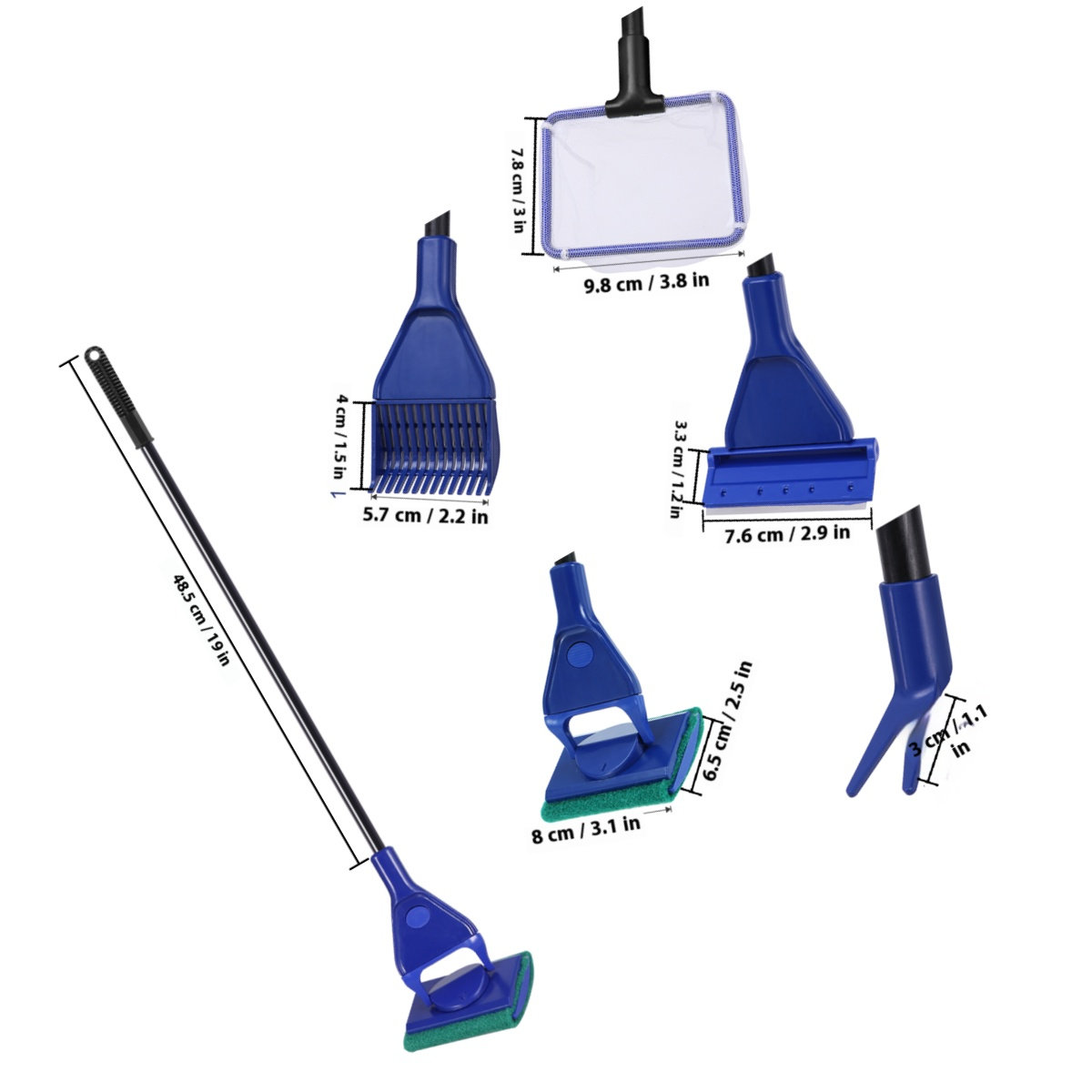 5 in 1 Fish Tank Cleaning Kit  - Planted Aquarium With Gravel recension och pris