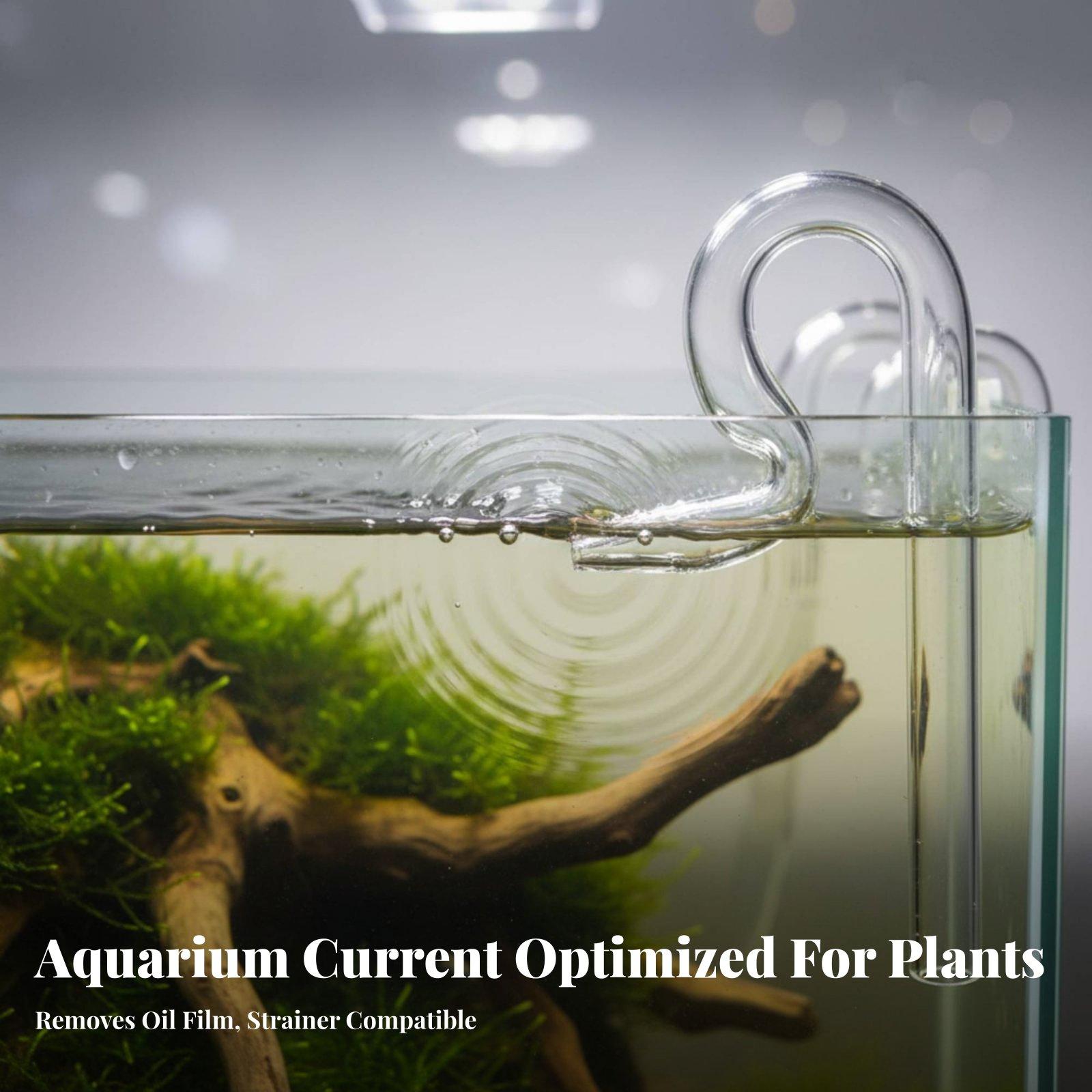 Glass Lily Pipe Aquarium Surfa - Aquarium Planted Tank Filter recension och pris