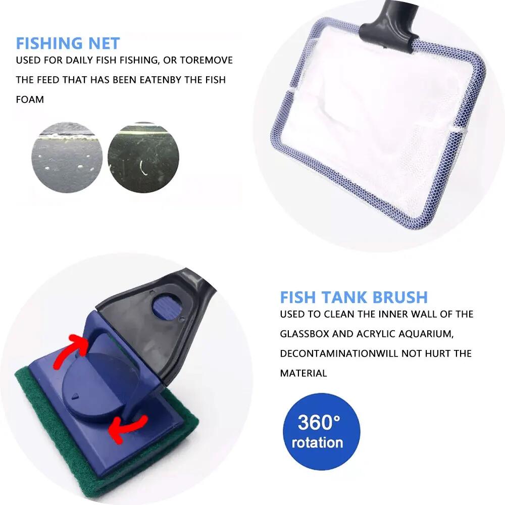 5in1 Aquarium Cleaning Tool Pl - Planted Aquarium With Gravel recension och pris