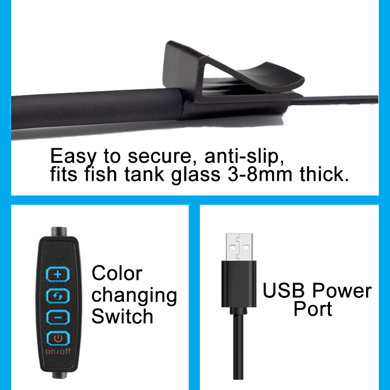 USB Aquarium LED Lamp Fish Tan - Aquarium Plant Grow Light recension och pris