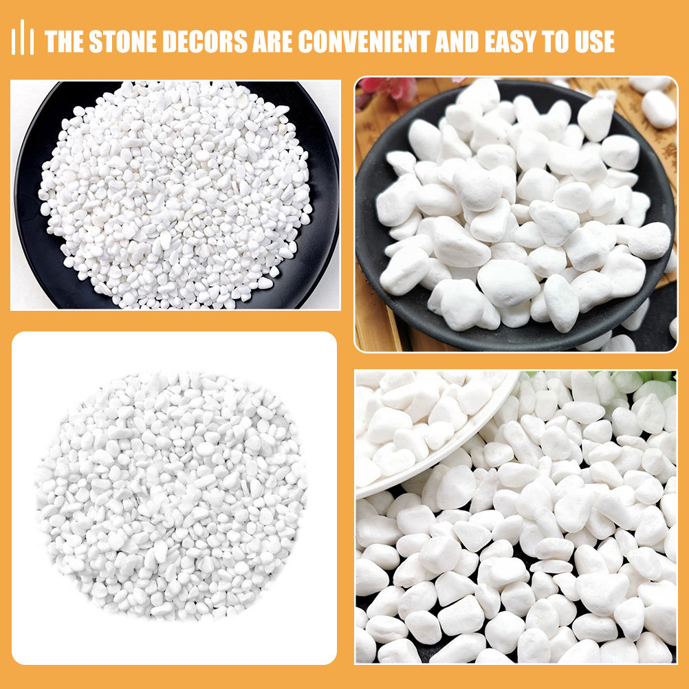 1Set White Small Stones Decora - Planted Aquarium With Gravel recension och pris