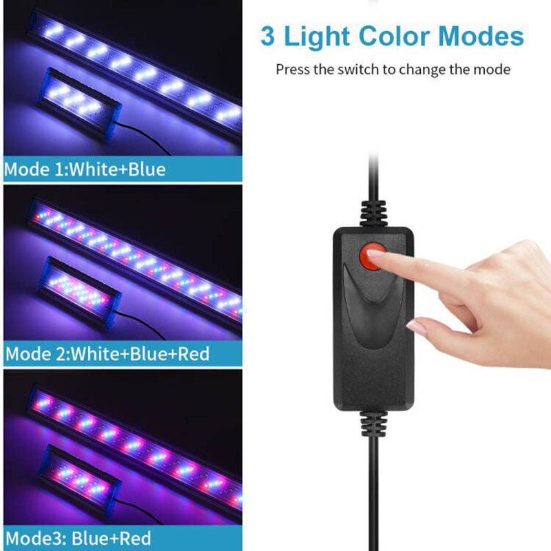 Fish Tank Light 18cm 28cm 38cm - Aquarium Plant Growth Light recension och pris