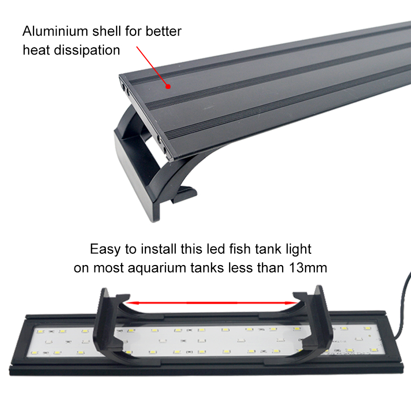 Aquarium LED Light for 16-64CM - Aquarium Plant Grow Light recension och pris