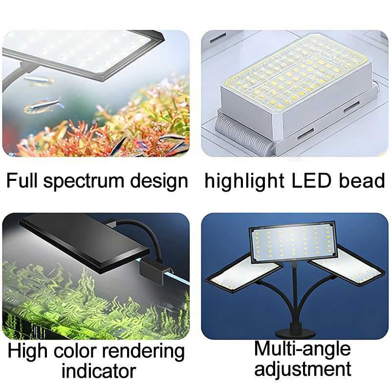 LED Fish Tank Light with Adjus - Planted Aquarium Freshwater recension och pris