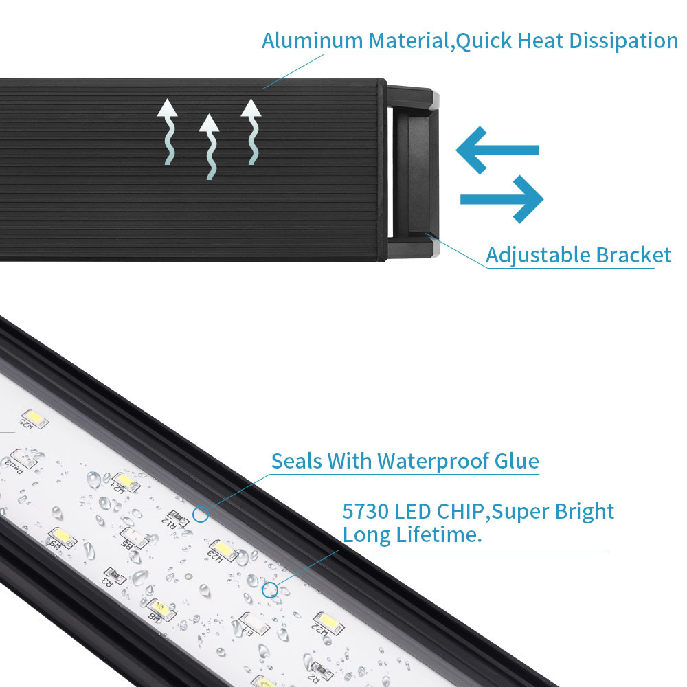 Adjustable Brightness of Fish  - Aquarium Plant Growth Light recension och pris
