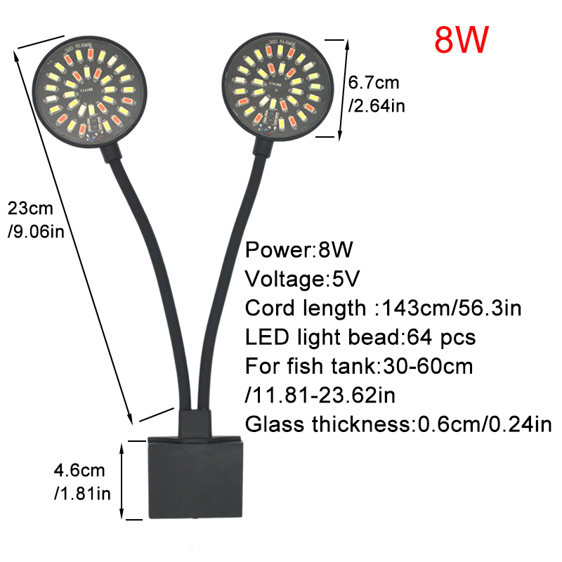 USB Aquarium LED Light Fish Ta - Aquarium Plant Grow Light recension och pris