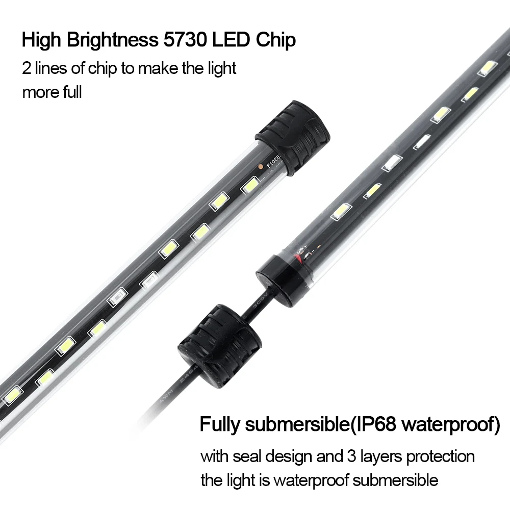 58CM  Aquarium Light LED Plant - Aquarium Plant Grow Light recension och pris
