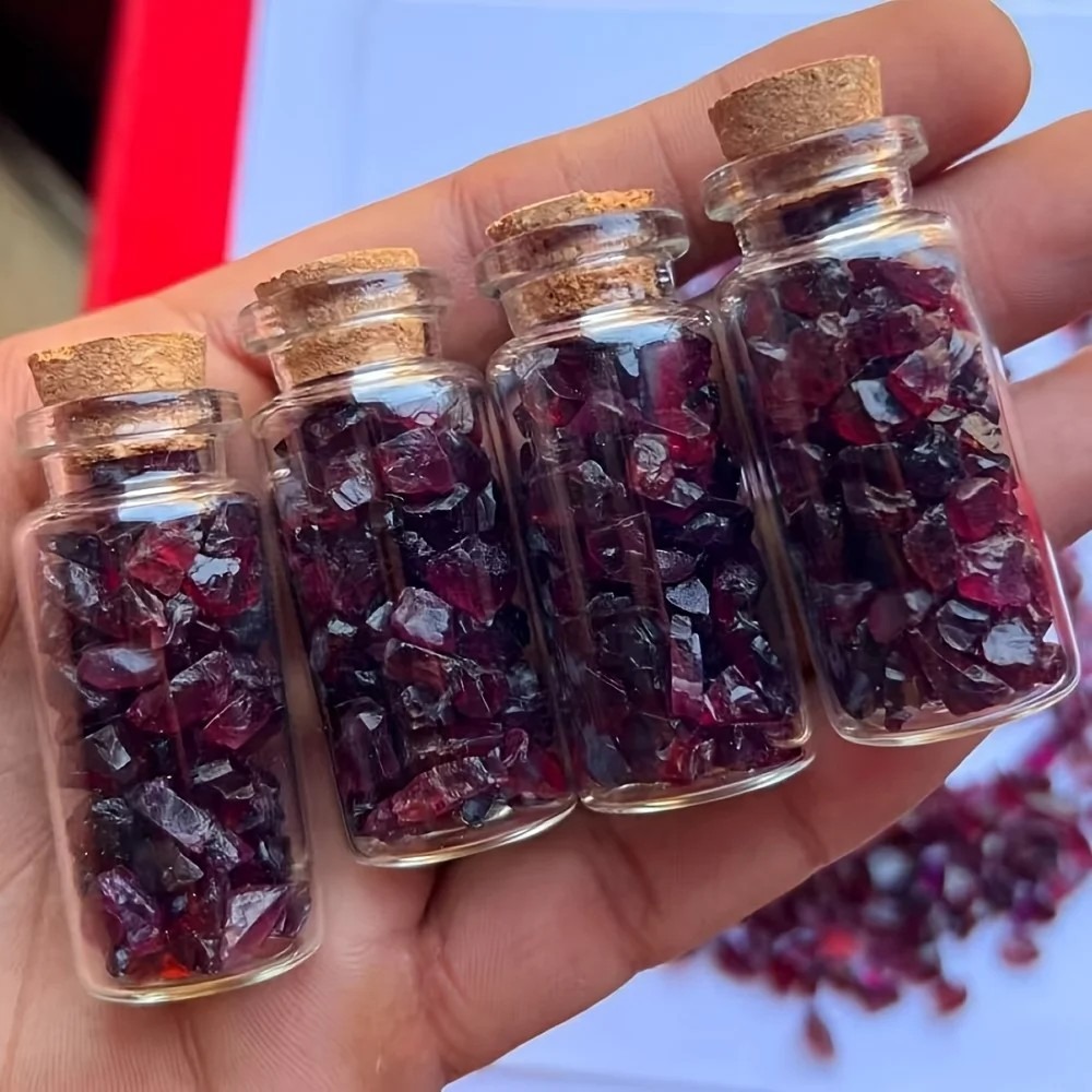 Natural Raw Garnet Gemstone Ch - Planted Aquarium With Gravel recension och pris