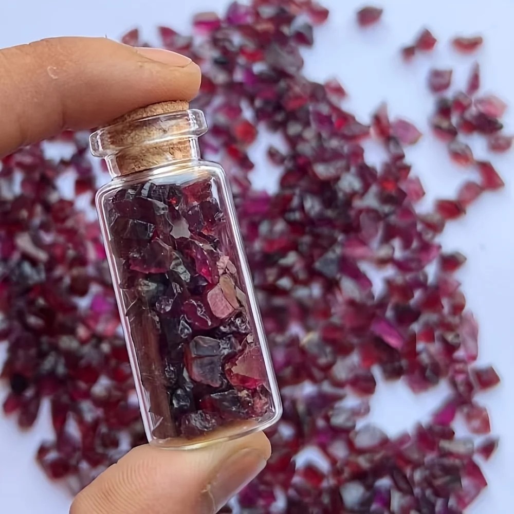 Natural Raw Garnet Gemstone Ch - Planted Aquarium With Gravel recension och pris
