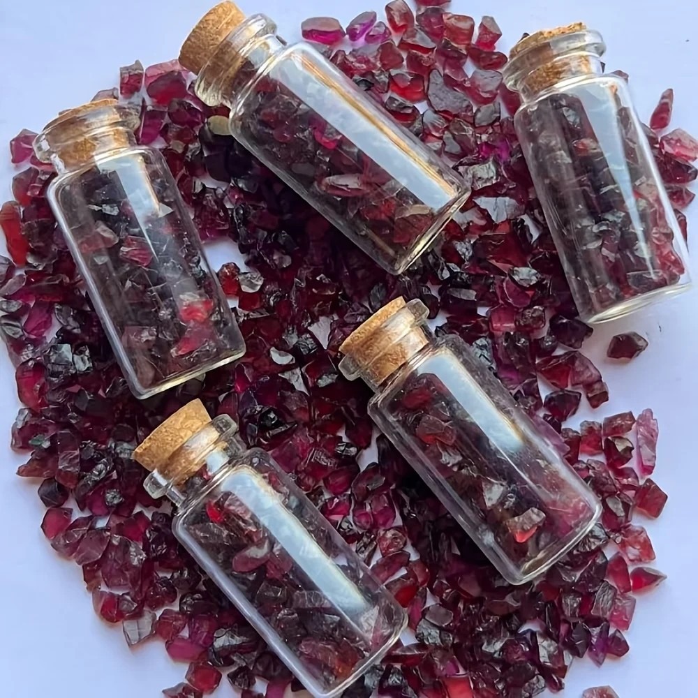 Natural Raw Garnet Gemstone Ch - Planted Aquarium With Gravel recension och pris